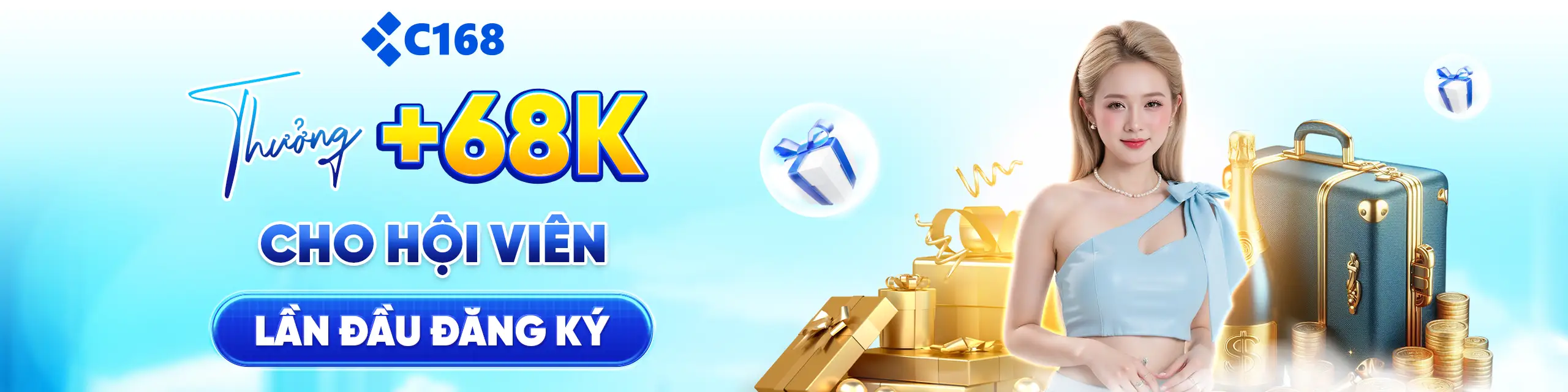 C168 khuyến mãi 68k cho hội viên